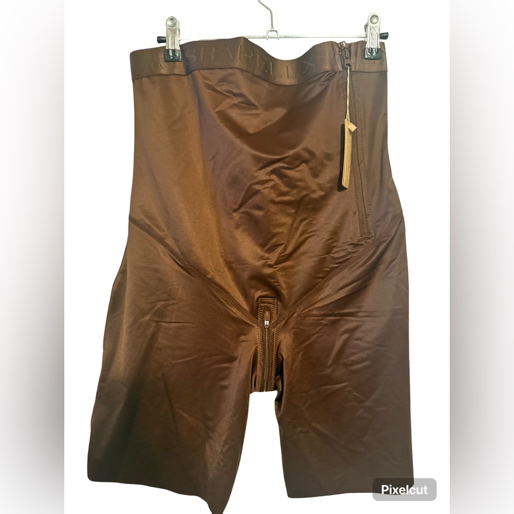 Brown High-Waisted Shapewear with Seamless Design